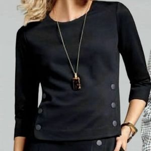 CAbi #3232 Black Osaka Nights Utility Top
